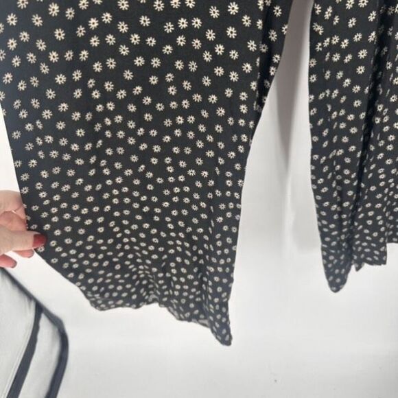 Reformation Ditzy Micro Floral Black Wide Leg Sleeveless Jumpsuit Size XS - Picture 13 of 16